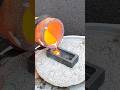 Pouring Molten Copper Copper Gold Golden