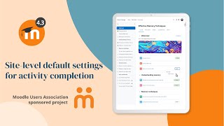 Site level default activity completion settings