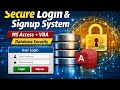 MS Access Login System 🔐 | Full VBA Code | Beginner Hindi Tutorial | VBA Step by Step (Hindi)