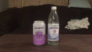 Thumbnail for Jon Drinks Water #4874 Gerolsteiner Mineral Water VS Spindrift Sparkling Water, Blackberry