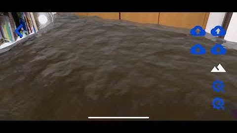 The Disaster Scope: Augmented Reality Flash Floods Simulated Experience for iPhone using 6D.ai SDK