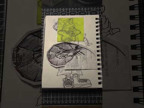 redoing a page in my sketchbook with doodles :3