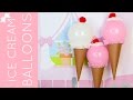 How To Make DIY Ice Cream Cone Balloons for Birthday Parties & Summer Fun // Lindsay Ann Bakes