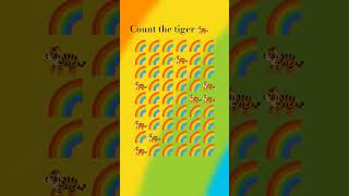 count the tiger 🐅 #vialshorts #braingames #emojichallenge