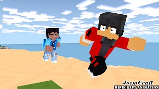 PIERCE AND KC, AARON | HERO TONIGHT | SHUFFLE DANCE - Minecraft Animation