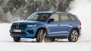 Skoda Kodiaq Rs 2023 - Driving In Snow