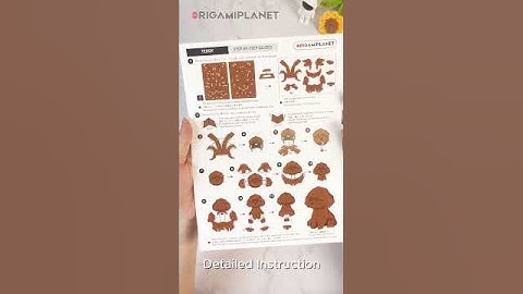 ORIGAMIPLANET Teddy 3D Paper craft Unboxing Video,  DIY Relaxing Dog Origami Paper Sculptrue