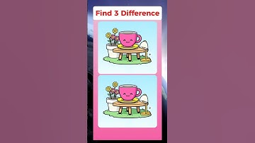 Only People With IQ 100 Can Find 3 Differences 🥸🔥 #findthedifferences #quiz #spotthediference