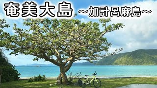 【南国自転車旅】せっかくの奄美大島なのに豪雨や夕食が見つからない…奄美大島へ手ぶらでサイクリング！有名な加計呂麻島で綺麗なビーチも★