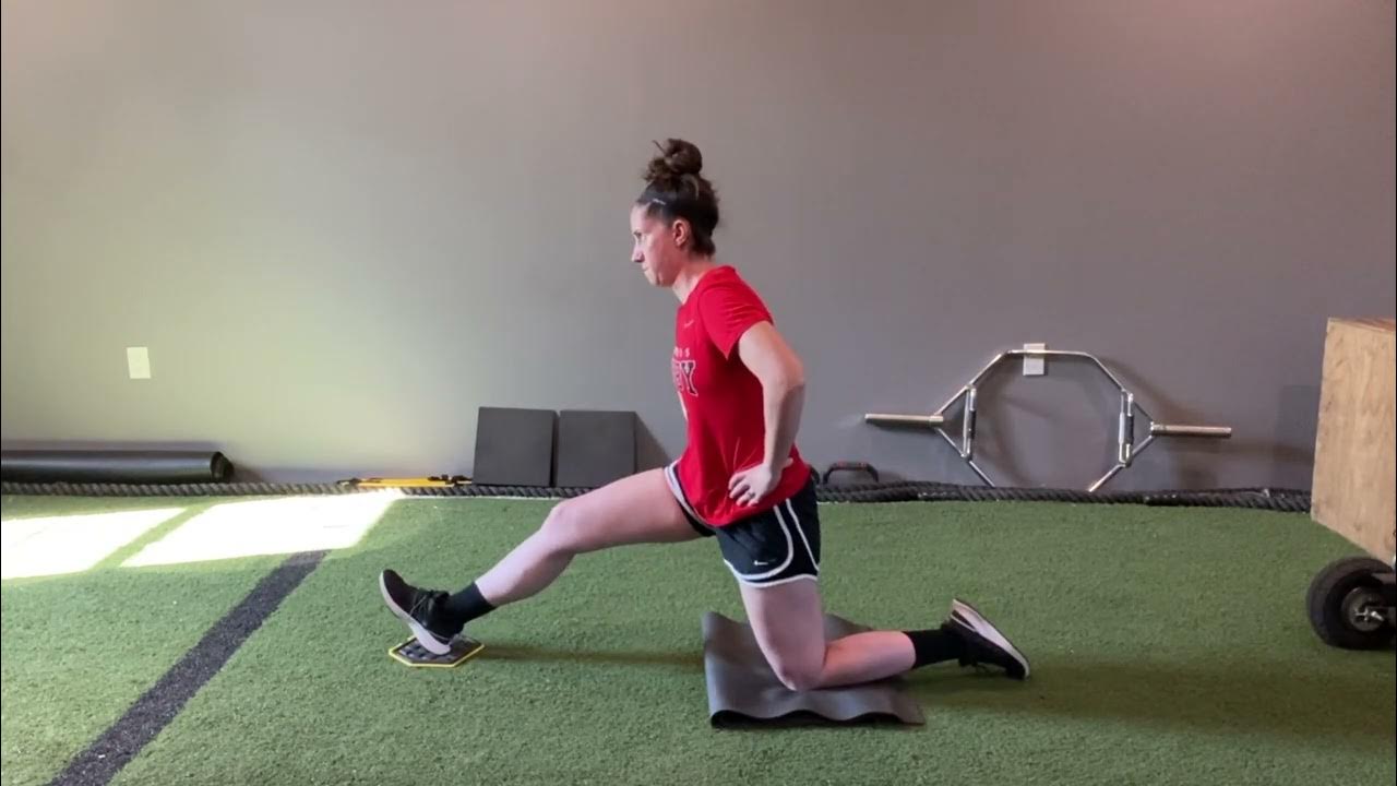 Slider Half Kneel Hamstring Eccentric YouTube