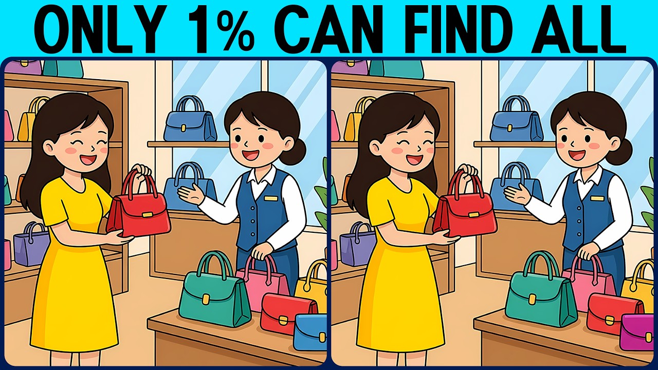Spot the Difference Brain Training] Try this slightly tricky