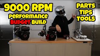 9000 RPM Predator 212 cc non-hemi engine performance mods
