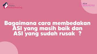 Cara Menyimpan ASI Perah yang Benar oleh dr. Sara Elise Wijono, MRes