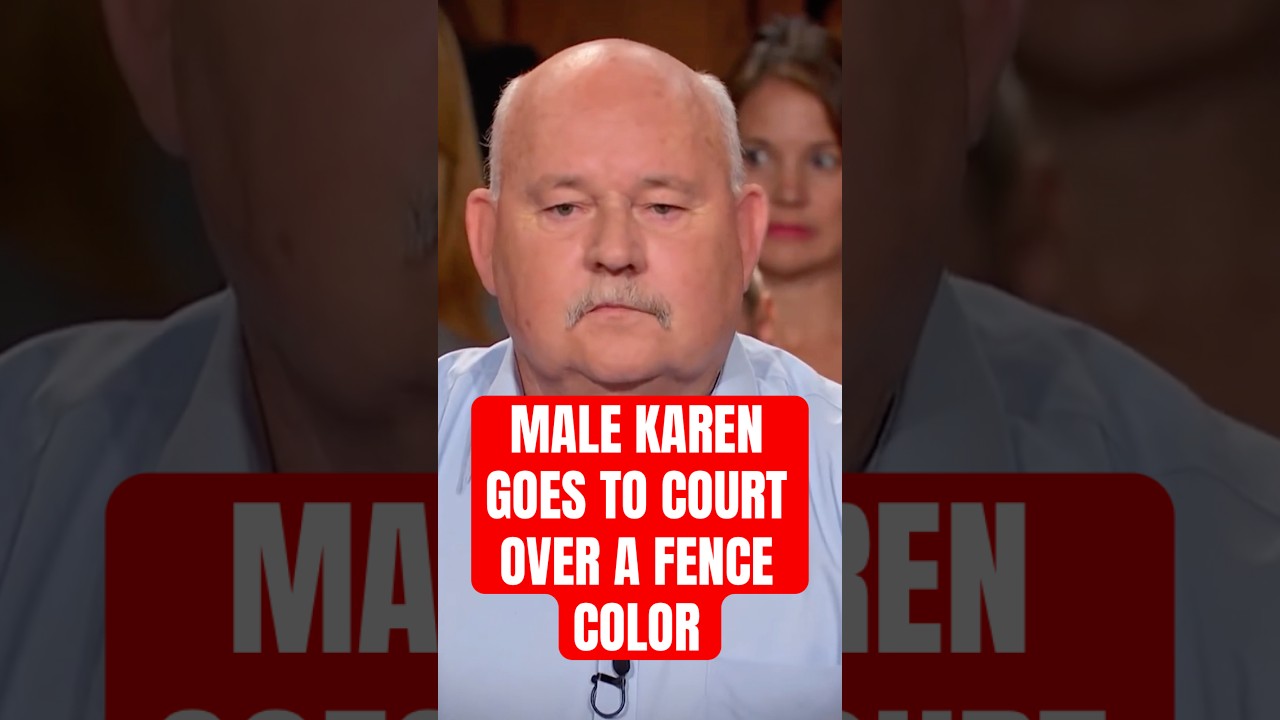 Male Karen Goes To Court Over A Fence Color