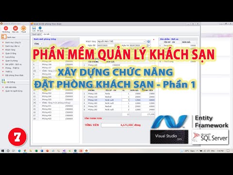 Phần mềm quản lý khách sạn | Chức năng đặt phòng - Phần 1 | Entity Framework | Topzonevn.com