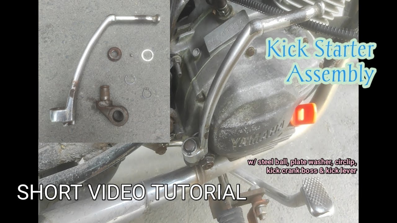 Kick Starter Assy w/ Steel Ball, Plate Washer, Circlip, Kick Crank Boss & Kicklever | Yamaha STX 125