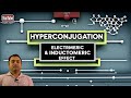 HYPERCONJUGATION,ELECTROMERIC &amp; INDUCTOMERIC EFFECTS ||  HEAT OF HYDROGENATION || GOC LEC 11