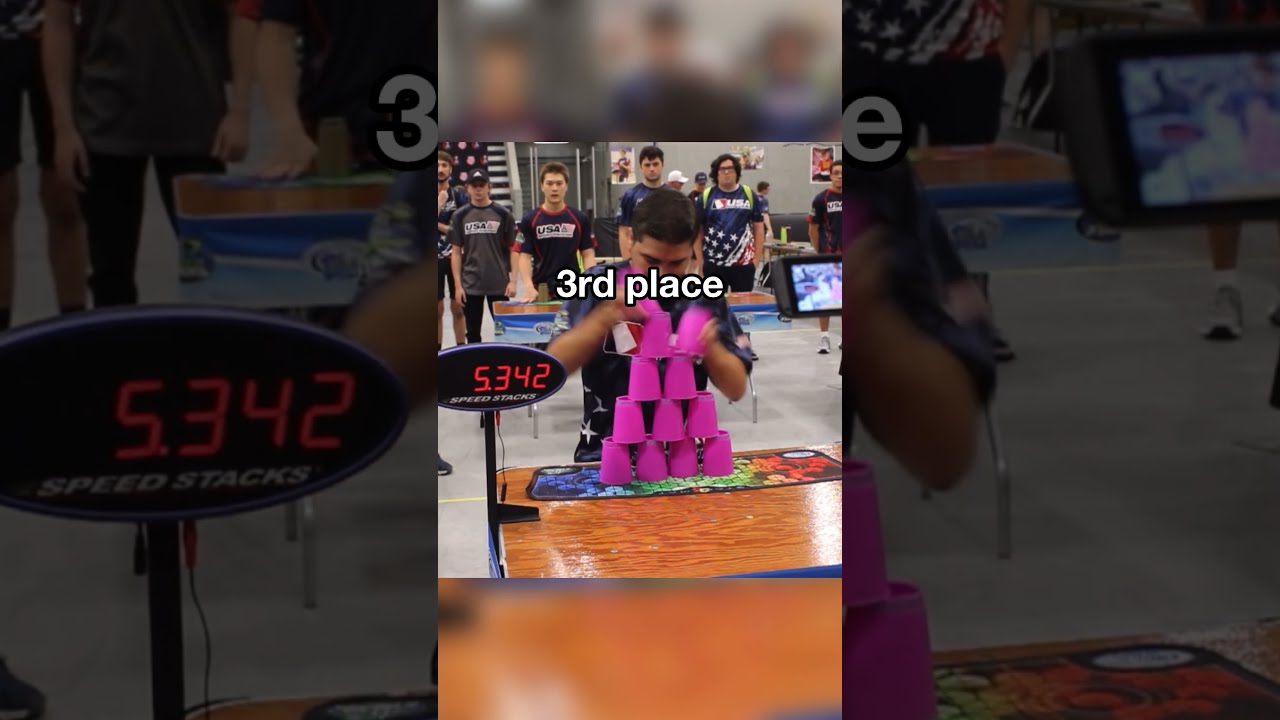 Number 1 Is Too Fast Cupstacking Olympics Sports Usa Talent