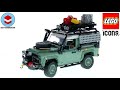 LEGO Icons 10317 Land Rover Classic Defender 90 - LEGO Speed Build Review