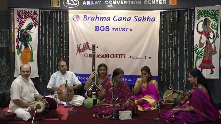 BRAHMA GANA SABHA & BGS TRUST - Prema Rangarajan Vocal