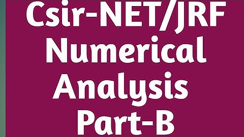 #CSIR_NET_FEB_2022 #CSIR_NET_JRF| || Numerical Analysis || Error Bound for Euler