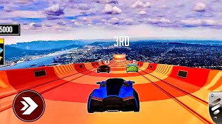Car Stunt 3D || 🚀 İnanılmaz Yüksekten Uçan Arabalar Yarışı! 🤯 Kim Kazanacak? screenshot 2
