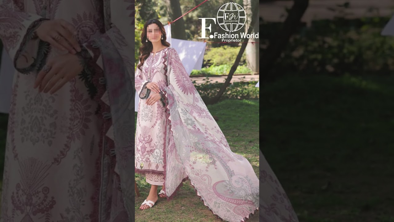 JADE by Firdos Urbane Digital Printed Lawn | Premium Unstitched Lawn Suit for Women