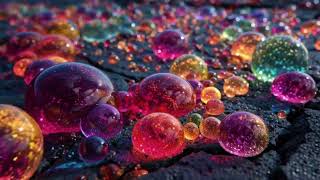 Colorful Bubbles Aura Screensaver Background | Wall Art 4K