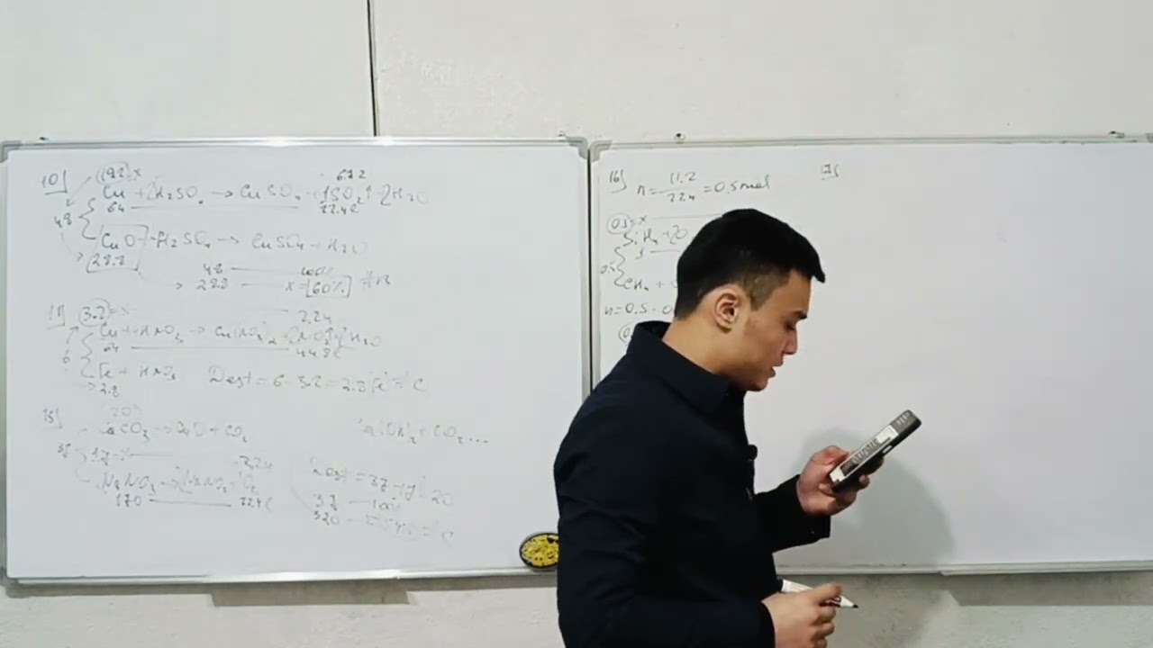 Mega kimyo Aralashmalar masalalar ishlanishi