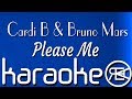 Please Me - Cardi B & Bruno Mars | karaoke, lyrics, instrumental