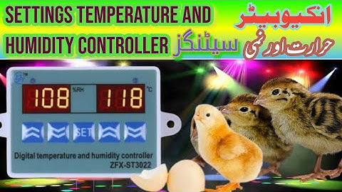 Settings Temperature controller and Humidity Controller | ST 3022 Thermostat Settings