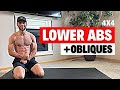10 Min 4X4 LOWER AB & OBLIQUE WORKOUT (Bodyweight Only!)
