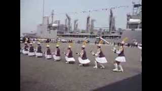 海軍敦睦艦隊參觀台南女中儀隊第一次對外表演