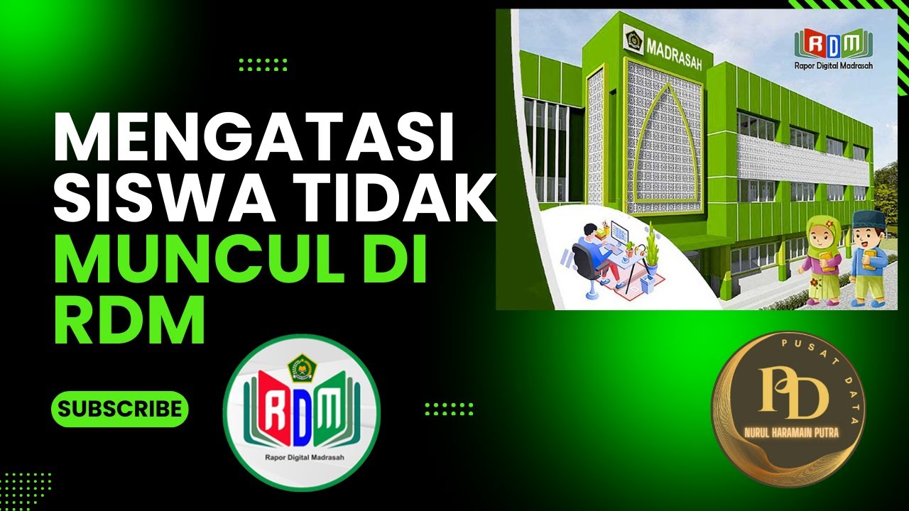 MENGATASI SISWA TIDAK MUNCUL DI RDM - YouTube