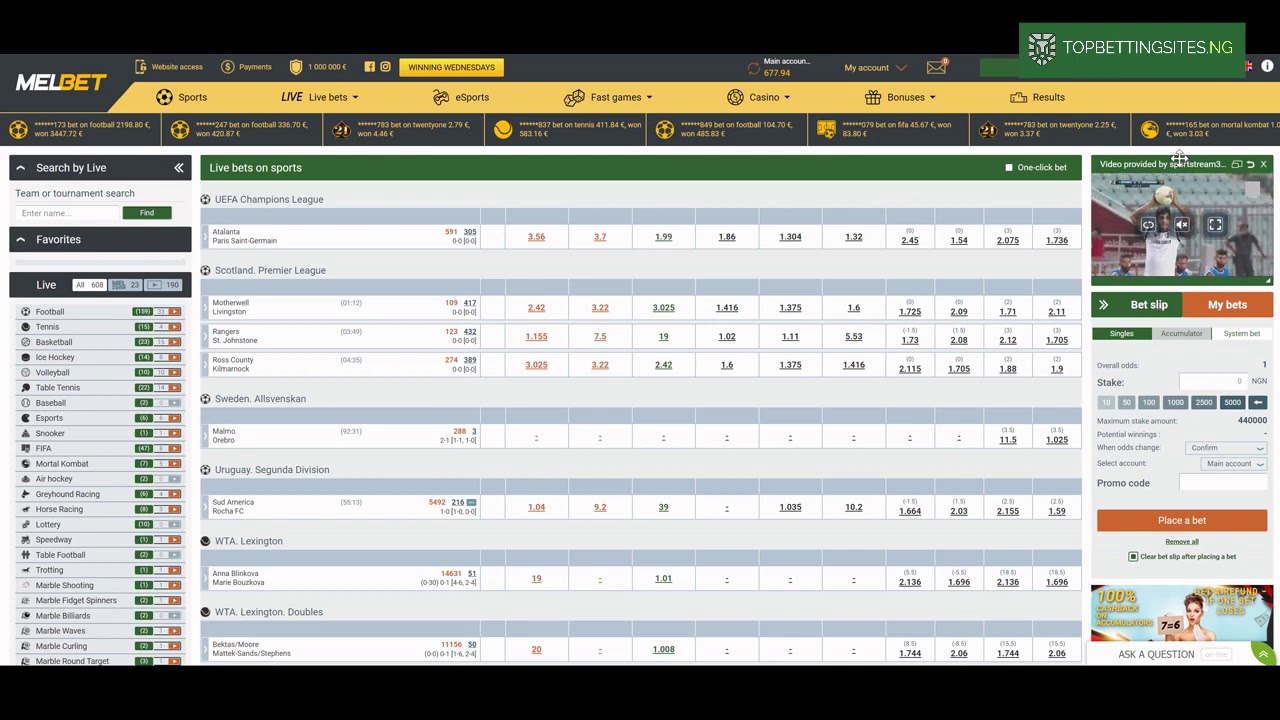 Melbet Sportsbook Overview