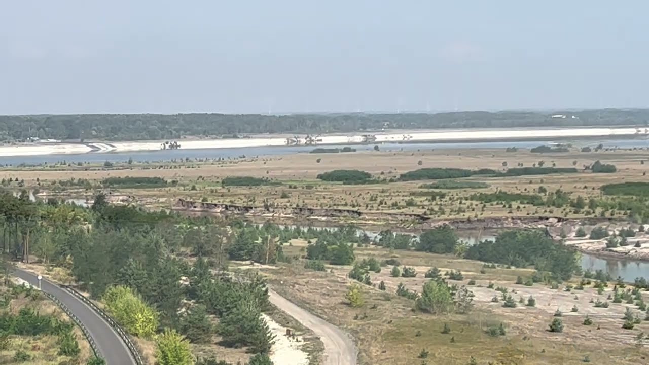 Cottbuser Ostsee am 26. August 2022 - der Pegel sinkt