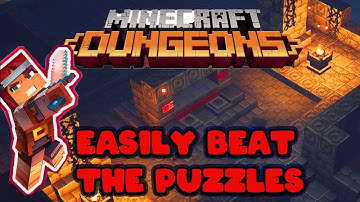 how to solve the puzzles in soggy caves in minecraft dungeons