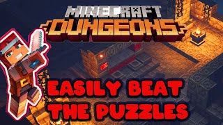 how to solve the puzzles in soggy caves in minecraft dungeons
