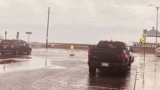 SUPER FLOODING AT NORTH WILDWOOD NJ SEAWALL!