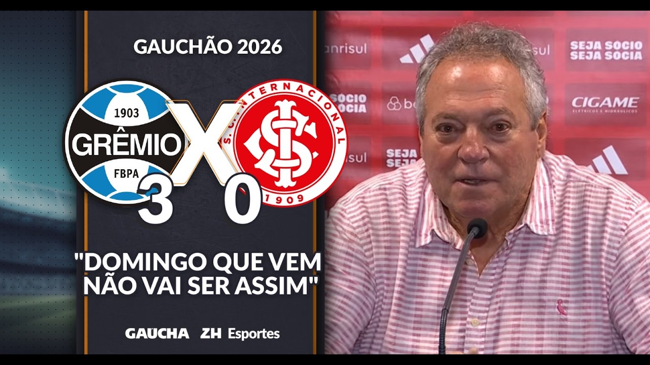 ABEL BRAGA PROMETE INTER DIFERENTE NA DECISÃO DO BEIRA-RIO | GRÊMIO 3x0 INTER | 01/03/2026