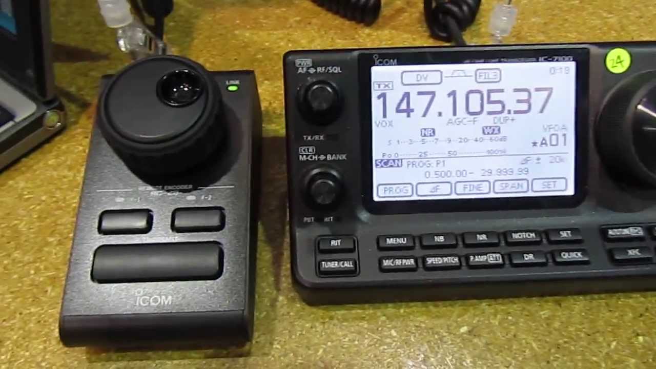 Icom RC-28 remote encoder, IC-7100. Hamventon 2013