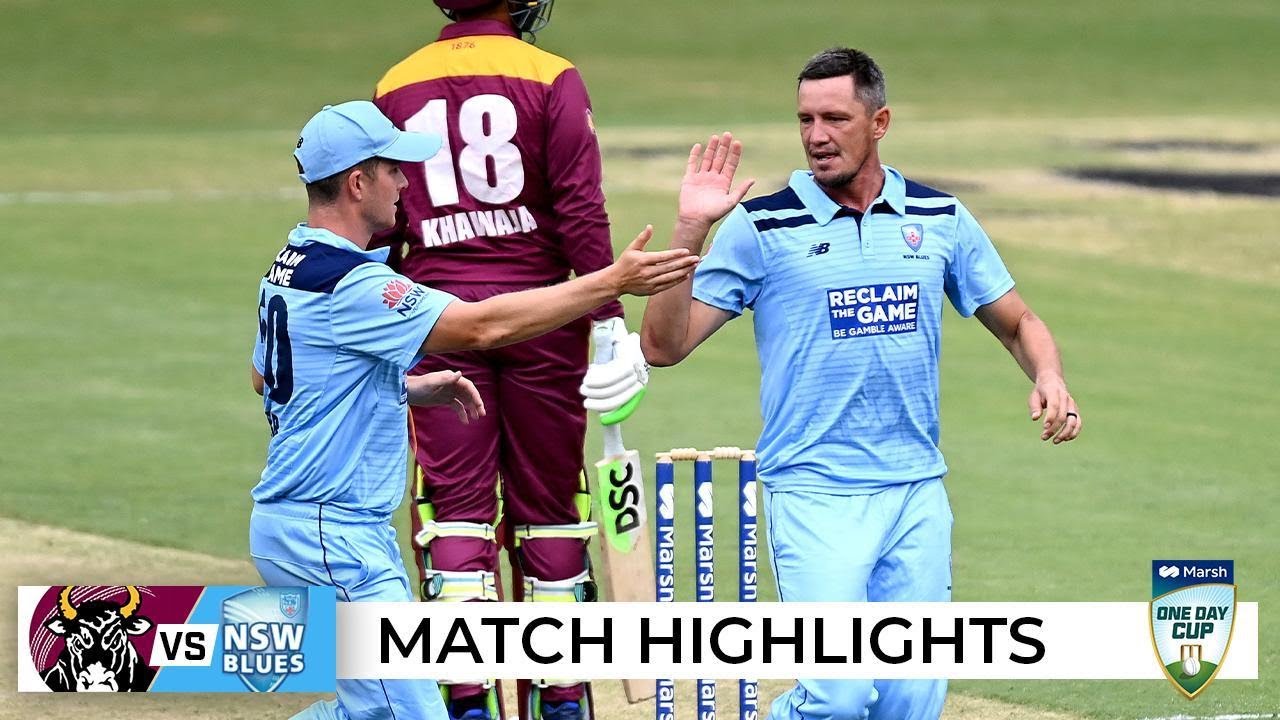 Blues reign supreme in sopping-wet contest | Marsh One-Day Cup 2021-22