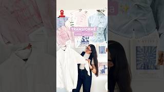 Transformé una camisa de hombre en esto 😱✂️ DIY Fashion #upcycling