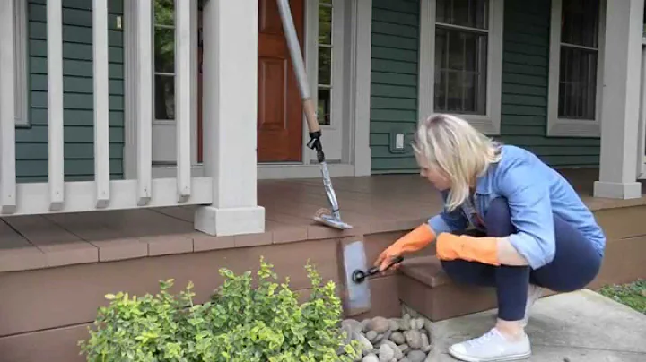 How to stain a porch in record time