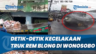 Download Lagu Rekaman CCTV Detik-detik Kecelakaan di Pasar Kretek Wonosobo, Truk Rem Blong Tabrak Deretan Ruko MP3