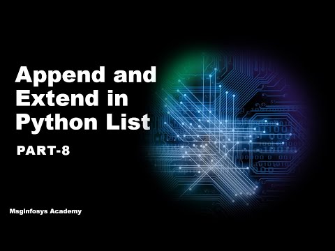 Append and Extend in Python List | Hindi | Part-8