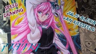 Speed Drawing - Julis-Alexia van Riessfeld (Gakusen Toshi Asterisk)