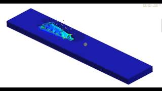 Ball bounces on water - Abaqus multi-physics using CEL