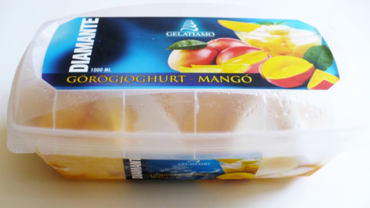 GELATIAMO DIAMANTE HUNGARY GREEK YOGHURT ICE CREAM WITH MANGO YouTube