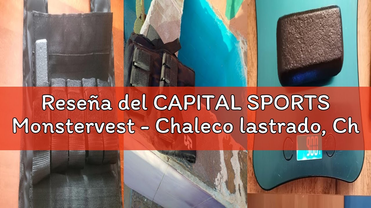 Reseña del CAPITAL SPORTS Monstervest - Chaleco lastrado, Chaleco peso entrenamiento relleno de meta